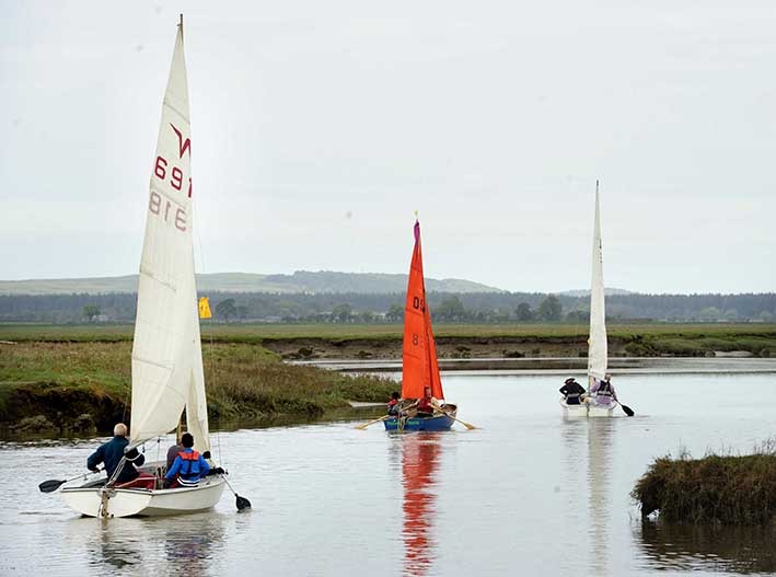 Boats heading for Wigtown