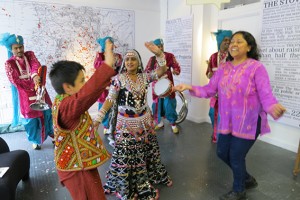 and danced....members of the local community from India saw an opportunity to break out their glad rags for the occasion